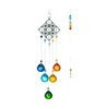 Dream Catcher Ornament Pendants With Colorful Crystal Ball Prisms Indoor Outdoor Garden Rainbow Maker Decorations