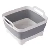 Buckets A Portable Folding Wash Bin Thickened Plastic Bucket Durable Collapsible Lightweight Washbasin For Outdoor Camping Travelling