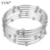 Mode Vrouwen Sieraden Vijf Kralen Ontwerp Armband Voor Vrouwen Goud Zilver Kleur Rvs Armband Bangle Vrouwelijke Beste Gift Q0717
