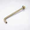 Brushed Gold Bathroom Shower Set Wall Mounted Round Shower Bath Faucet 8/10/12 Inch Rain Shower Head