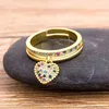 Acquista 2021 Anelli A Forma Di Cuore Di Moda 6 Stili Per Le Donne Anello Regolabile Color Oro Miglior Regalo Di Gioielli Per Anniversario Di Matrimonio