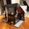 Creator Expert Street view Modern Cafe Corner Model Ideas Building Blocks 2926Pcs Moc Modular Bricks Pet Book Coffee Shop Q0624