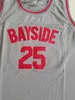 Men Basketball Moive Bayside Tigers 25 Zack Morris Jersey Saved By The Bell University Team Away Color Grey All Stitched Sports Breathable Pure Cotton Top/Good