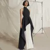 Trendy Ruffles Tasarım İki Adet Set Seksi Backless Ünlü Parti Kadın Bandaj Pileli Etek Takım Elbise Tops 210527