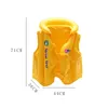 Chaleco de vida Boya PVC inflado inflectores Swimsui chaqueta de bebé flotante traje de baño flotante niños nadando 2-6 protector