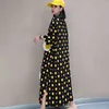 SHENGPLLAE Personalized Floral Dress Women's Summer Round Neck Large Size Three Quarter Sleeve Maxi Nightdress 5C409 210427