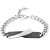 Love Engrave Bracelet Customize Stainless Steel Bracelets CZ Cubic Zirconia Charm Id Jewelry Counples Women 남자 링크 체인