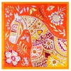 130cm New Silk Scarf Twill Large Square Flower Stitching Horse Head Shawl Handkerchief