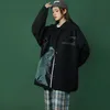 Übergroße Druckjacke Vintage Japan Stil weiblich Harajuku Streetwear Windjacke lässig Hip Hop Bomber 210510