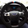 For Ford 12 old Focus DIY custom leather hand-sewn special car steering wheel cover