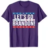 Let's Go Brandon Us Flag Colors T-shirt vintage Uomo Abbigliamento T-shirt grafiche BN17