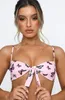 Bikini sexy split damesbadpak vlinderprint knoop BEET