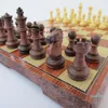 Damas de xadrez internacionais dobrável magnético de alta qualidade madeira wpc grão tabuleiro jogo xadrez versão inglês mlxlsizes2141653