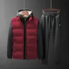 Automne Hiver Casual Sportswear Men's Sporting Clets Cashmere Hoodies + Pantalon + Gilet 3 Pieces Set Mens Tracksuit surdimensionné L-8XL