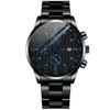 Armbandsur 2021 Relogio Masculino tittar på män mode lyxiga kristall rostfritt stål kvarts affärsklocka topp varumärke reloj 224z
