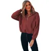 Sweats à capuche pour femmes Sweatshirts 2021 européens et américains automne hiver nouveaux produits couleur unie polaire pull à capuche manteau de fourrure haut