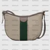 Classic Ophidia GM MM shoulder bag Beige/ebony design canvas half-moon Crossbody Green and red Web stripe Large Capacity Bag Luxurys designers Handbags