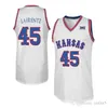 Nikivip Kansas Jayhawks College Nick Collison # 4 Maillots de basket-ball Paul Pierce # 34 Raef LaFrentz # 45 Mens Cousu Personnalisé Tout Numéro Nom