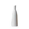 Белая керамическая ваза гостиная украшения дома декор цветов контейнер современный свадебный центральный стол верхняя ваза для цветочных h22cm 210623