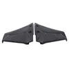 Universal Dual Fins Outboard Hydrofoil Performance Stabilizer nero per la maggior parte dei fuoribordo entrofuoribordo fino a 50 accessori per barche