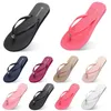 Moda kapcie Flip Flip Flops Beach Sandals Buty Type49 Schuhe Sport Sneaker Kobiet Zielony Żółty Pomarańczowy Navy Bule White Pink Brown 35-38