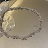 Choker Glänzende Schädelknochen Strass Halskette Dreidimensionale T-Schnalle Ins Vintage Frauen Kurze Schlüsselbeinkette Trend