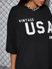 Vintage USA 1989 Brev Tryckt sommar mode retro stil cool grunge svart unisex kvinnor t-shirt street style tumblr tee 210518