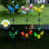 1pc / 2 stks Solar Powered LED Lawn Light Kleurrijke Bloem Tulip Outdoor Yard Garden Lamp voor Home Street - Blauw 1pc