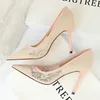 Multi Colors Pointed Women Shoes Lace Wedding High Heels Bridal Shoes Bradesmaid Prom for Lady Shoes