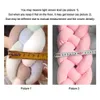 Baby Crib Bumper Knotted Braided Bumper Handmade Soft Knot Pillow Pad Cushion Cradle Crib 3 Meters 4 Strands 2109243445899