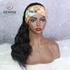 Synthetische pruiken lange lichaamsgolf zwarte pruik zwarte pruik hoge temperatuur vezel dagelijkse cosplay hoofdband voor vrouwen eewigs aanbieding64170972450083