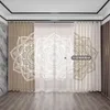 Soft Equinox Mandala Flower Bohemia 3d High Definition Printing Luxury Curtain European Living Room Bedroom Kitchen Decoration