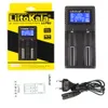 Liitokala lii-pd2 2 slot LCD Smart 18650 Chargeur de batterie pour 3,7 V Li-ion 18650/18500/16340/26650/21700 / 20700/18350 / CR123A Batteries rechardiques