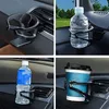 Supporto regolabile per presa d'aria per auto, supporto universale a clip, supporto per bottiglia di caffè, acqua e bibite (nero)