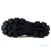 디자이너 부츠 여성을위한 새로운 패션 두꺼운 하단 둥근 발가락 검은 모든 일치 Botas Feminina 플랫폼 신발