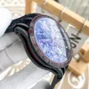 최고 품질의 남성 시계 자동 움직임 듀오톤 스켈레톤 다이얼 Luxusuhr 다기능 투어 빌론 손목 시계 고무 밴드 Orologi187o