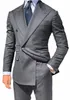 Nouvelle Arrivée Messieurs Hommes Costumes Double Boutonnage De Mariage Tuxedos Marié Tenue De Cérémonie Costume Slim Fit Homme Banquet De Bal Parti Blazer Danse 2 Pièces Pour Les Affaires