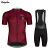 Set da corsa Set da ciclismo 2022 Abbigliamento da bici Team Jersey Kit Raphaful Uomo Manica corta MTB Abbigliamento Uniforme Ropa Ciclismo Hombre