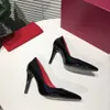 Scarpe eleganti da donna Designer di lusso Tacchi alti Sandali a punta Pelle verniciata Serie 6,5 / 9,5 cm Taglia 35-41 XX-0235