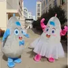 Performans Çiftler Patlıcan Maskot Kostüm Cadılar Bayramı Noel Fantezi Parti Karikatür Karakter Kıyafet Takım Elbise Yetişkin Kadın Erkek Elbise Friuts Karnaval Unisex Yetişkinler