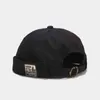 Retro Corduroy Biker Cap Original Docker Sailor Brand Brimless Skullcap Män och Trend Hip-Hop Hat Höst och håll varm hatt Y21111