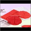 Baking Moulds Bakeware Kitchen Dining Bar Home & Garden Drop Delivery 2021 Est Sile Square Heart Shaped Muffin Lattice Cake Mold Wafer Biscu