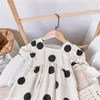 Gooporson Dzieci Sukienki dla Dziewczyn Lato Moda Koreański Kropki Księżniczka Dress Eleganckie Vestidos Pretty Little Children Costume Q0716