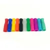 11 colori Straw in metallo Punte in silicone adatta per 6 mm in acciaio inossidabile in acciaio inossidabile4498610