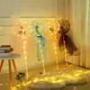 Handle Led Balloon With Sticks Luminous Transparent Rose Bouquet Ballons Wedding Birthday Party Decorations LED Light Balloon Y0628071291