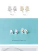 Modian 925 argent Sterling floraison fleur de frangipanier blanc perle boucle d'oreille pour les femmes mode oreille broche bijoux fins