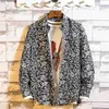 Retro Floral Printed Man Casual Shirts Fashion Classic Men Dress Shirt Breathable Men's Long Sleeve Brand Clothing Slee