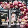 110pcs Balloons Garland Arch Pink Gold Confetti Ballons and Golden Party Baby Shower Bury and Gold Wedding Decorations 210719