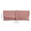 Pencil Bags Retro Leather Pen Bag Soft Glasses Case Holder 4 Colors Optional For Student Adult Party Gift Supplies Dropship