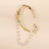 Pearl Ear Cuff Luxury Designer Earrings Women's Earring Jewelry E8883